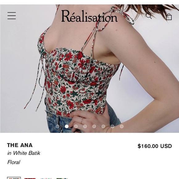 THE ANA in White Batik Floral - Picture 4 of 5